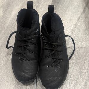 Kids Black Turf Shoes
